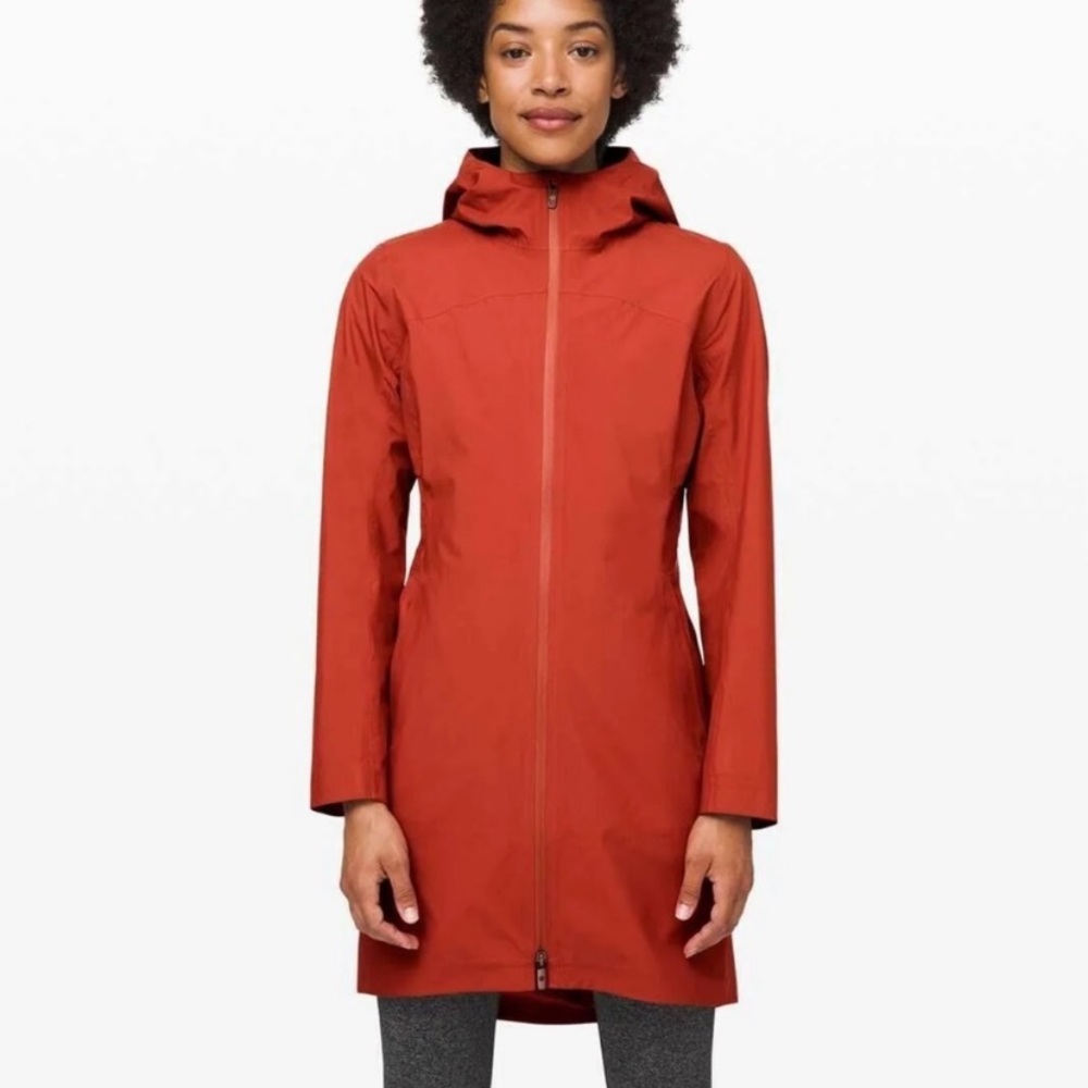 Lululemon Rebel Rain Jacket Cayenne Size 10